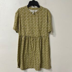 RVCA Olive Green Floral Dress